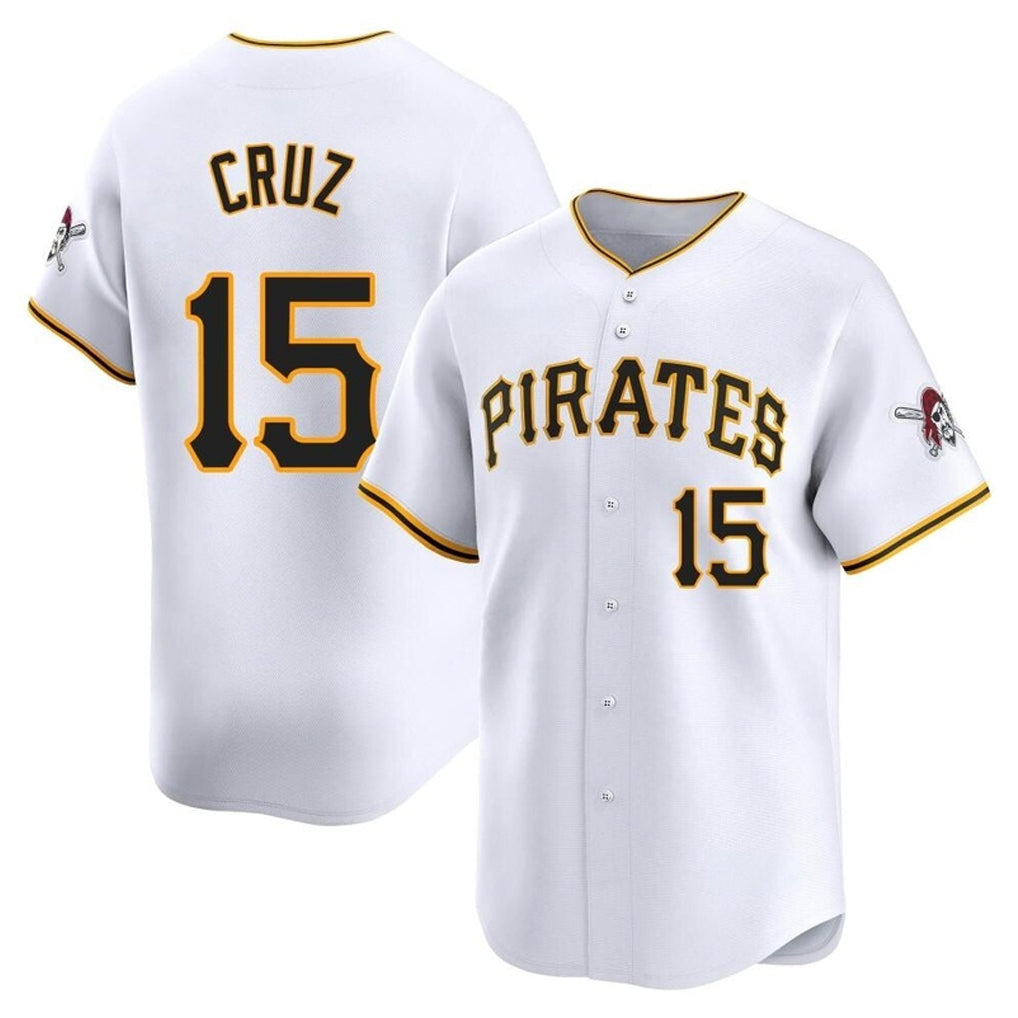 Trusc P.Pirates #15 Oneil Cruz Player White Home Limited Stitched Jerseys