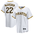 Trusc P.Pirates #22 Andrew McCutchen Player White Home Game Stitched Jerseys