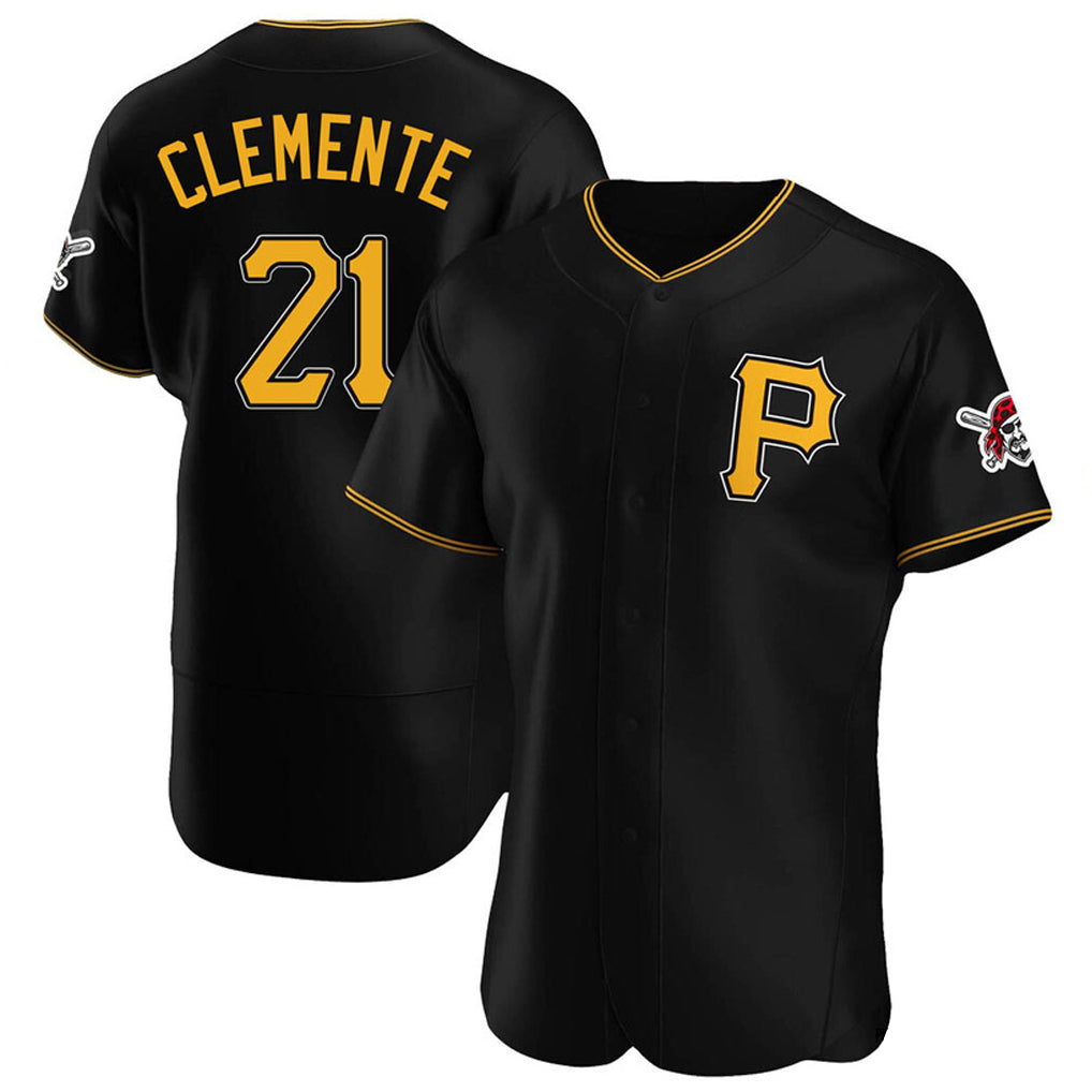 Trusc P.Pirates #21 Roberto Clemente Player Black Alternate 2025 Home Limited Elite Stitched Jerseys
