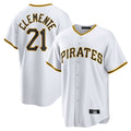 Trusc P.Pirates #21 Roberto Clemente Player White Home Game Stitched Jerseys