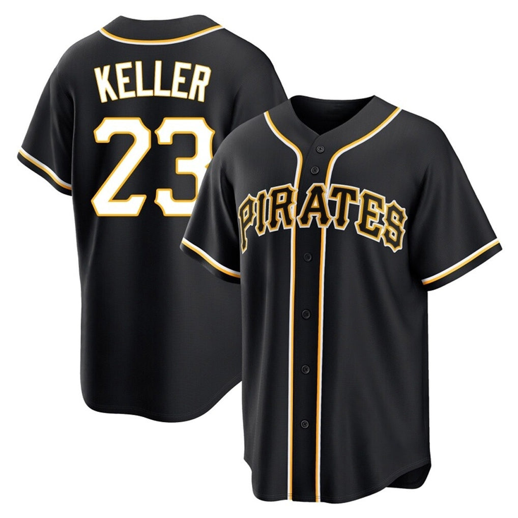 Trusc P.Pirates #23 Mitch Keller Player Black Fashion Out Home Game Stitched Jerseys