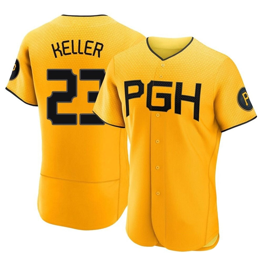 Trusc P.Pirates #23 Mitch Keller Player Gold City Connect Home Limited Elite Stitched Jerseys