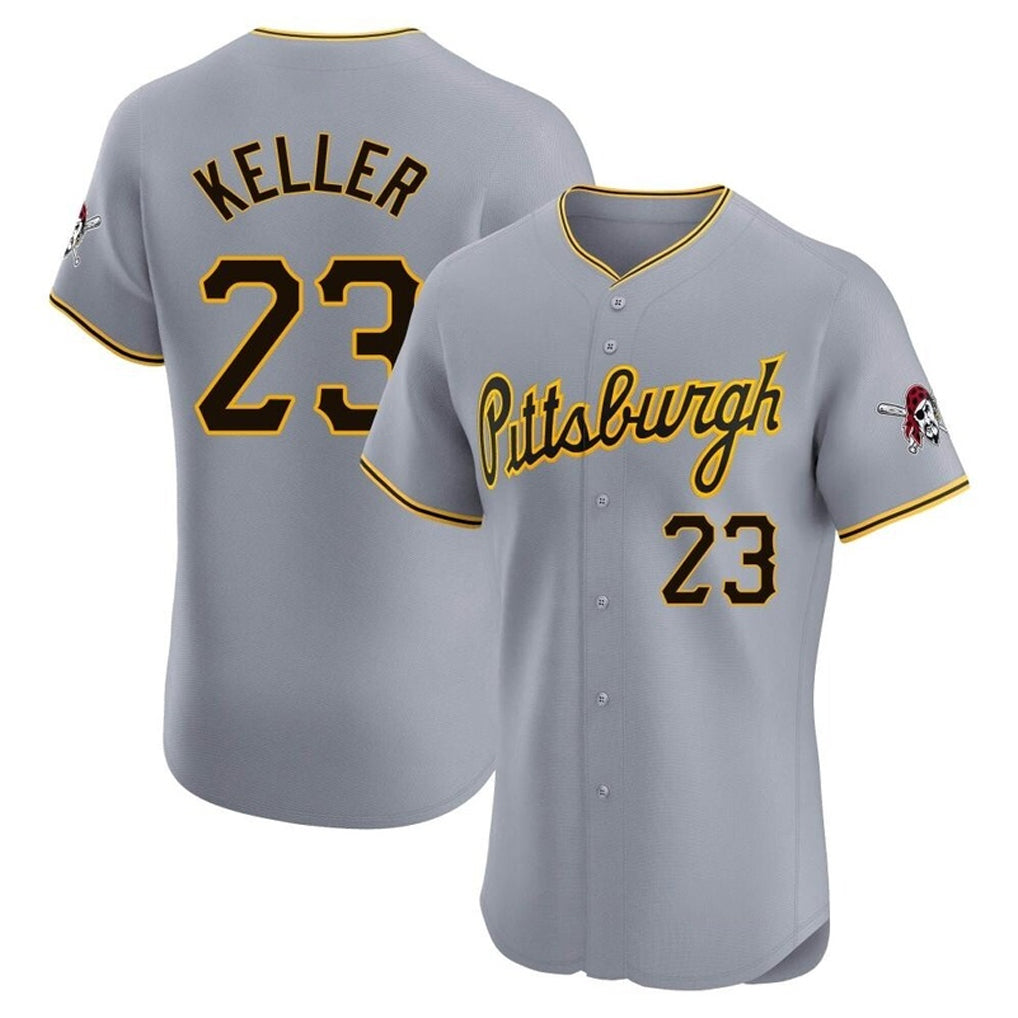 Trusc P.Pirates #23 Mitch Keller Player Gray Road Home Limited Elite Stitched Jerseys