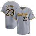 Trusc P.Pirates #23 Mitch Keller Player Gray Road Home Limited Stitched Jerseys