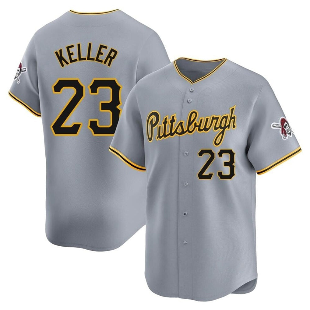 Trusc P.Pirates #23 Mitch Keller Player Gray Road Home Limited Stitched Jerseys