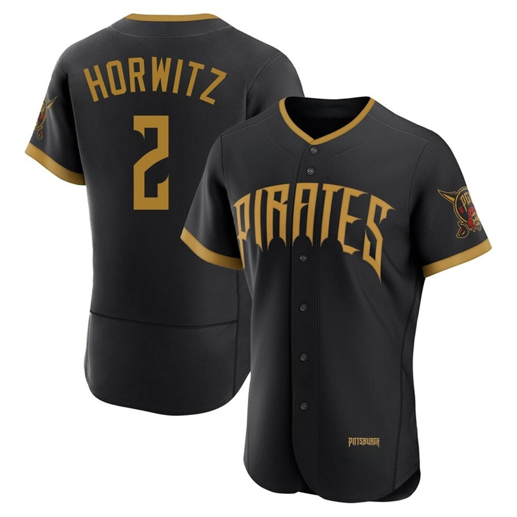 Trusc P.Pirates #2 Spencer Horwitz Player Black 2026 City Connect Home Limited Elite Stitched Jerseys
