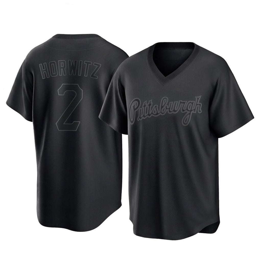 Trusc P.Pirates #2 Spencer Horwitz Player Black Fashion Home Game Stitched Jerseys