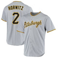 Trusc P.Pirates #2 Spencer Horwitz Player Gray Road Home Game Stitched Jerseys