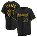 Trusc P.Pirates #30 Paul Skenes Player Black Snake Skin City Home Game Stitched Jerseys