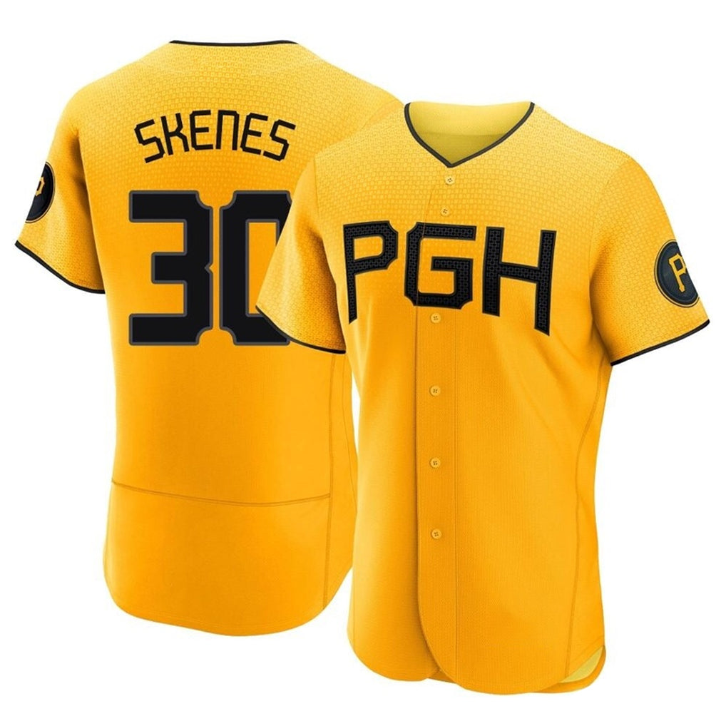 Trusc P.Pirates #30 Paul Skenes Player Gold City Connect Home Limited Elite Stitched Jerseys