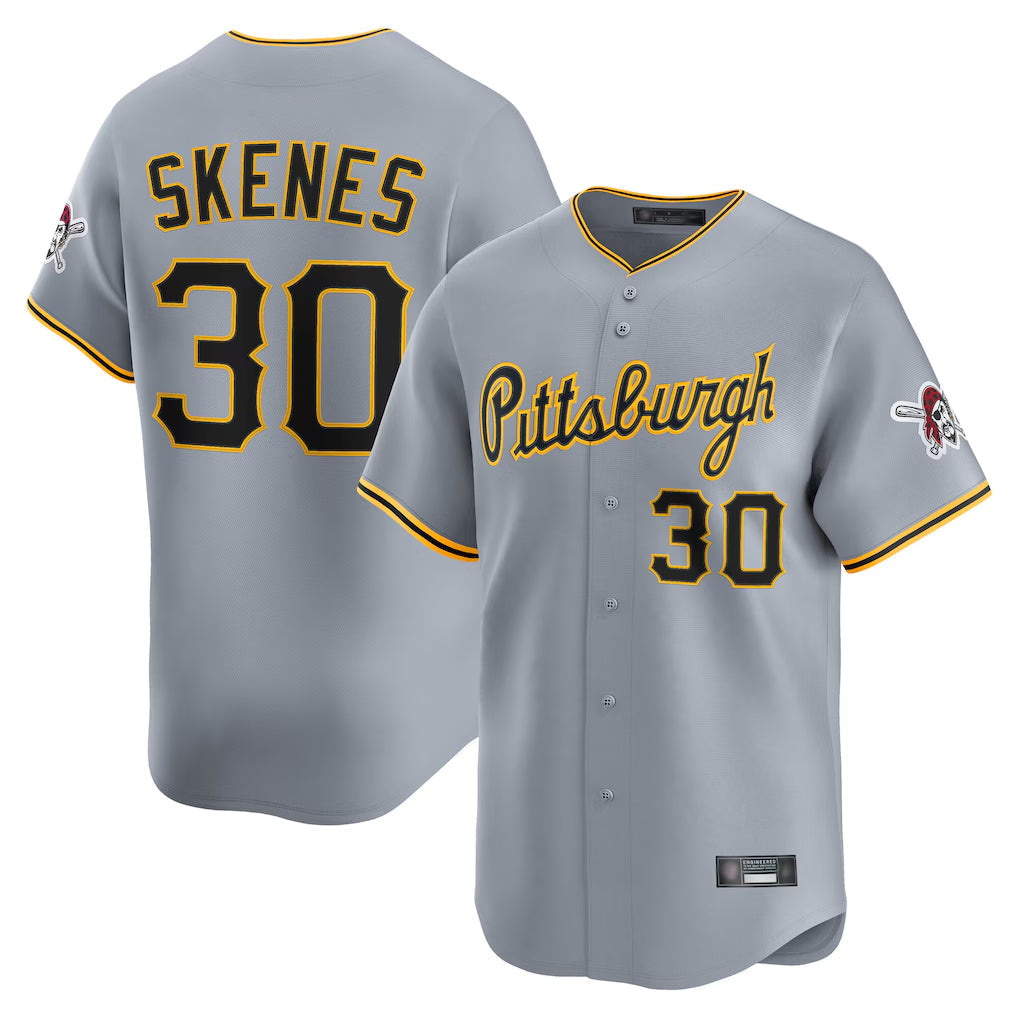 Trusc P.Pirates #30 Paul Skenes Player Gray Road Home Limited Stitched Jerseys