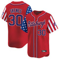 Trusc P.Pirates #30 Paul Skenes Player Red 2025 Independence Day Vapor Premier Limited Stitched Jerseys