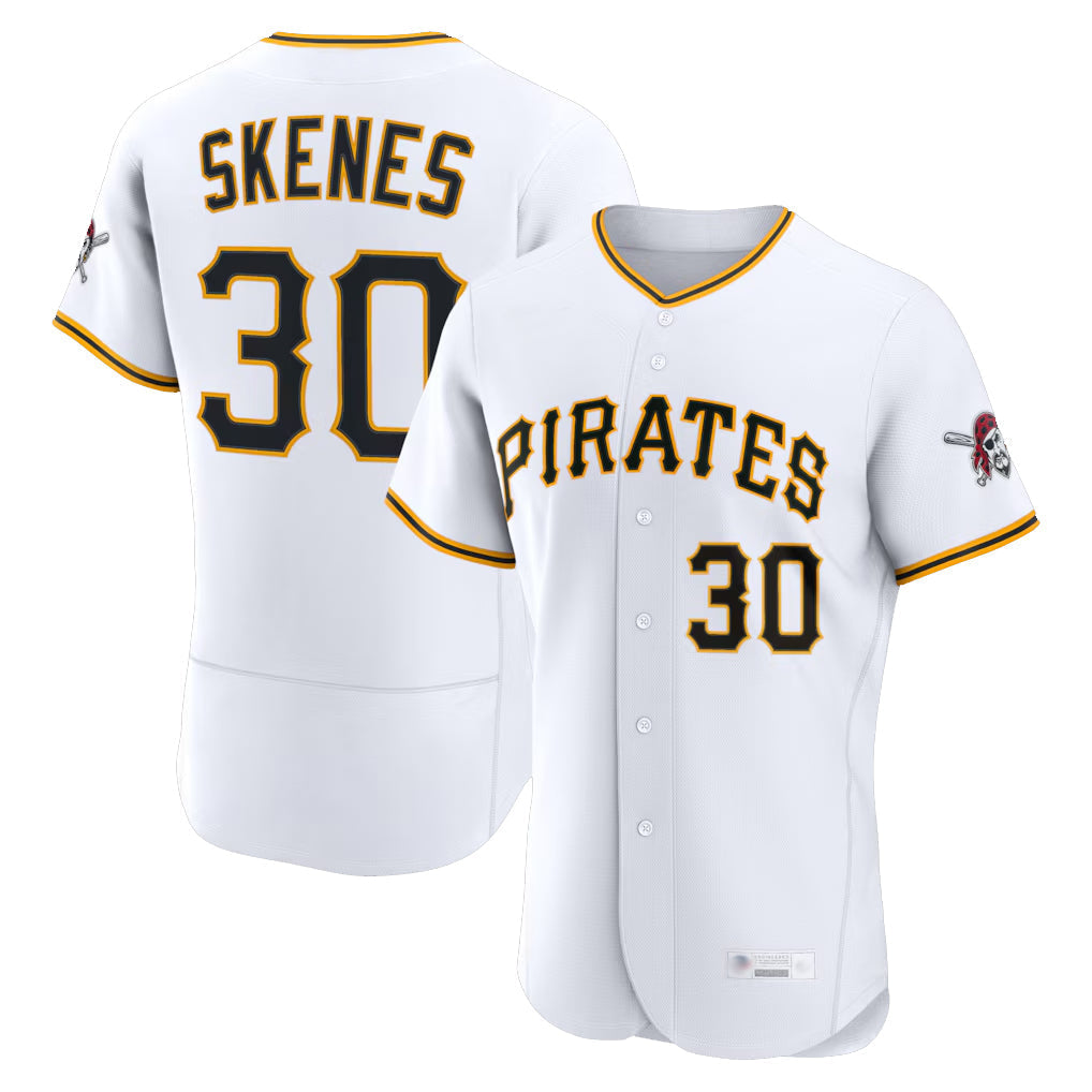 Trusc P.Pirates #30 Paul Skenes Player White Home Limited Elite Stitched Jerseys