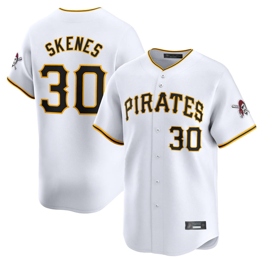 Trusc P.Pirates #30 Paul Skenes Player White Home Limited Stitched Jerseys