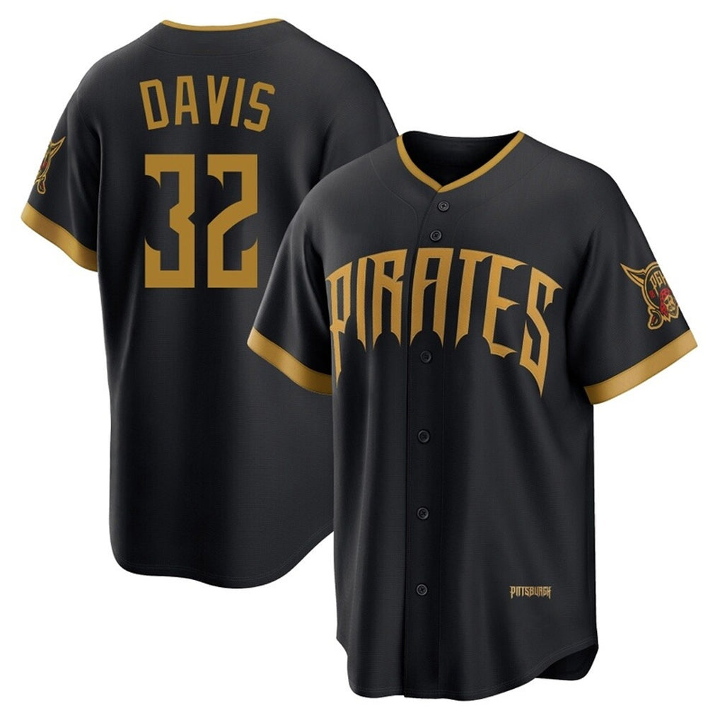 Trusc P.Pirates #32 Henry Davis Player Black 2026 City Connect Home Game Stitched Jerseys