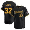Trusc P.Pirates #32 Henry Davis Player Black Alt Home Limited Stitched Jerseys