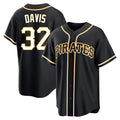 Trusc P.Pirates #32 Henry Davis Player Black Fashion Out Home Game Stitched Jerseys