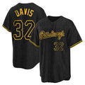 Trusc P.Pirates #32 Henry Davis Player Black Snake Skin City Home Limited Stitched Jerseys