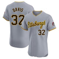 Trusc P.Pirates #32 Henry Davis Player Gray Road Home Limited Elite Stitched Jerseys