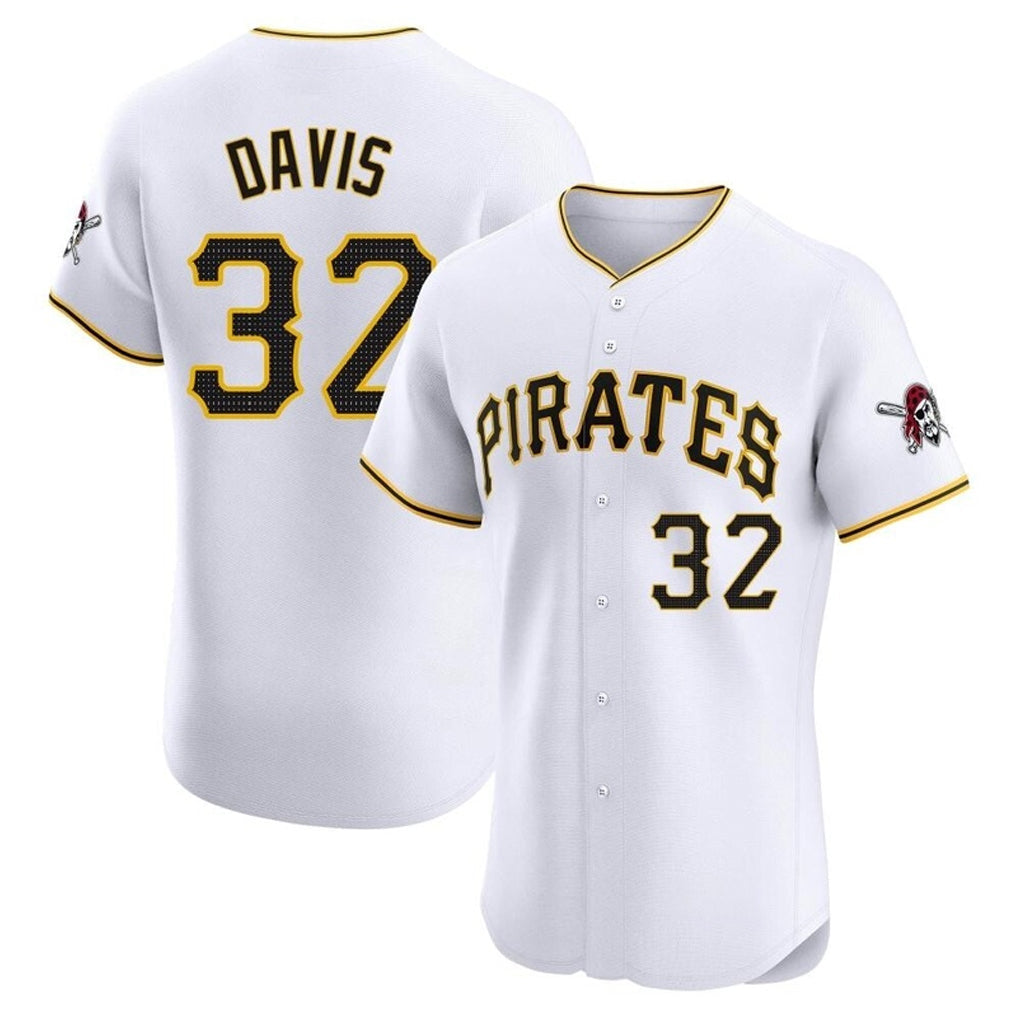 Trusc P.Pirates #32 Henry Davis Player White Home Limited Elite Stitched Jerseys