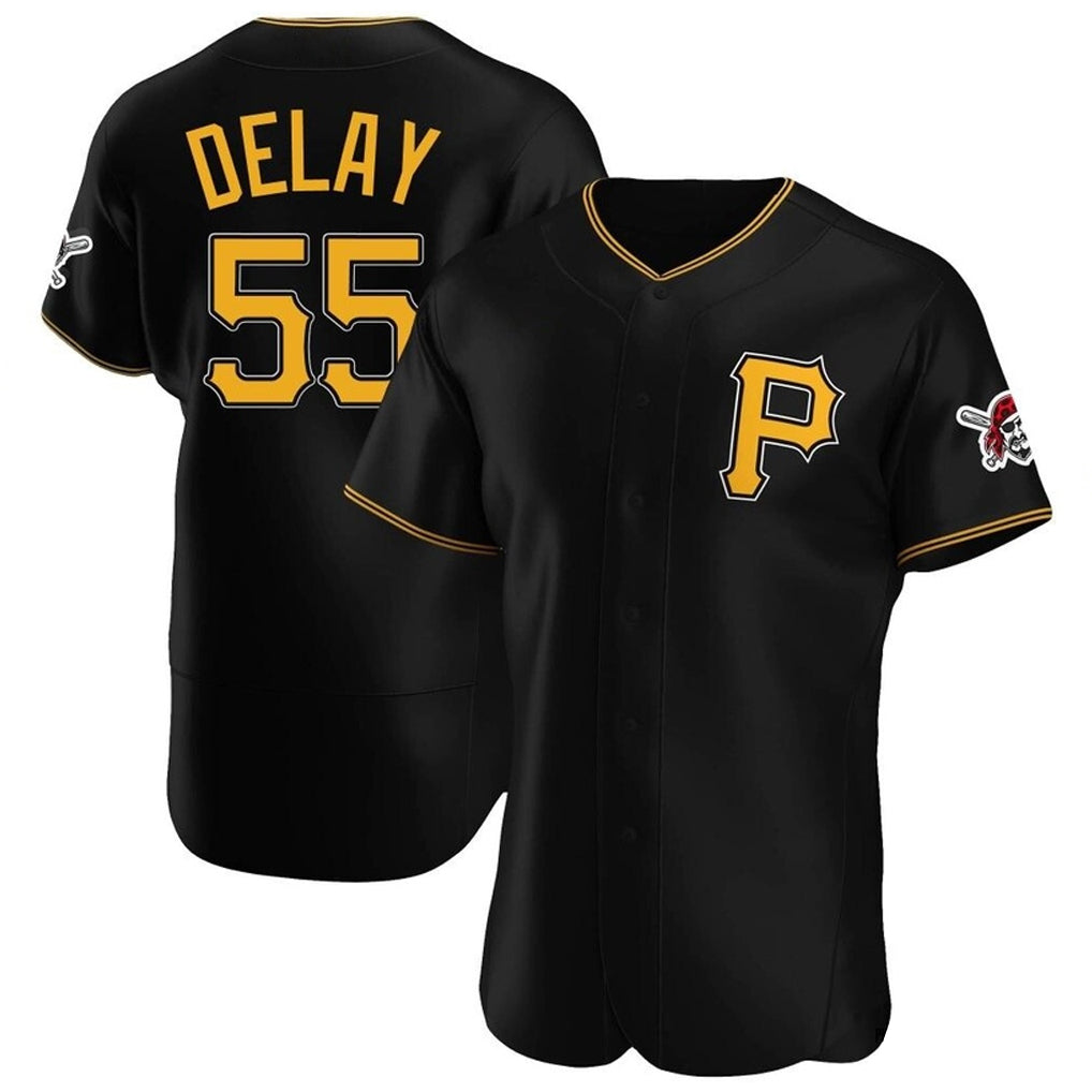 Trusc P.Pirates #55 Jason Delay Player Black Alternate 2025 Home Limited Elite Stitched Jerseys