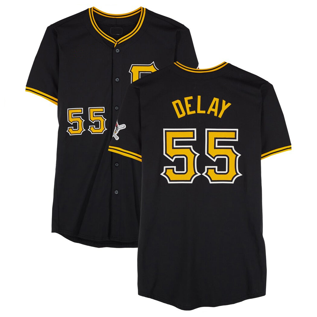 Trusc P.Pirates #55 Jason Delay Player Black Alternate Limited Game Stitched Jerseys