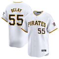 Trusc P.Pirates #55 Jason Delay Player White Home Limited Stitched Jerseys