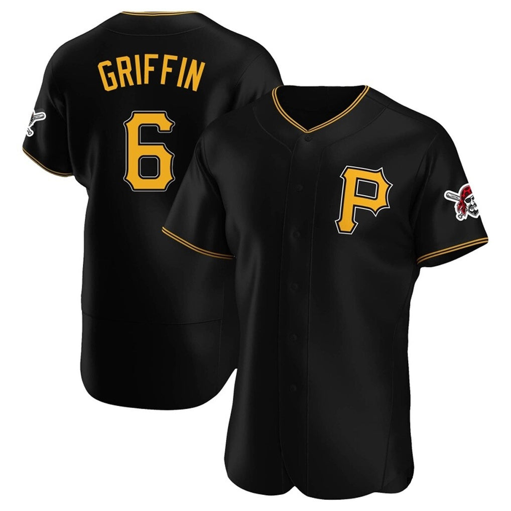Trusc P.Pirates #6 Konnor Griffin Player Black Alternate 2025 Home Limited Elite Stitched Jerseys