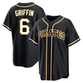Trusc P.Pirates #6 Konnor Griffin Player Black Fashion Out Home Game Stitched Jerseys