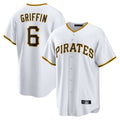 Trusc P.Pirates #6 Konnor Griffin Player White Home Game Stitched Jerseys