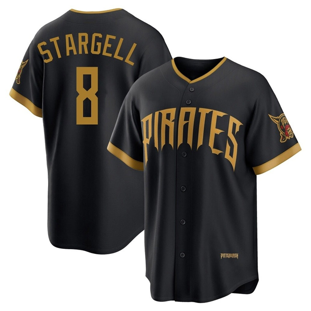 Trusc P.Pirates #8 Willie Stargell Player Black 2026 City Connect Home Limited Stitched Jerseys