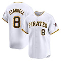 Trusc P.Pirates #8 Willie Stargell Player White Home Limited Stitched Jerseys