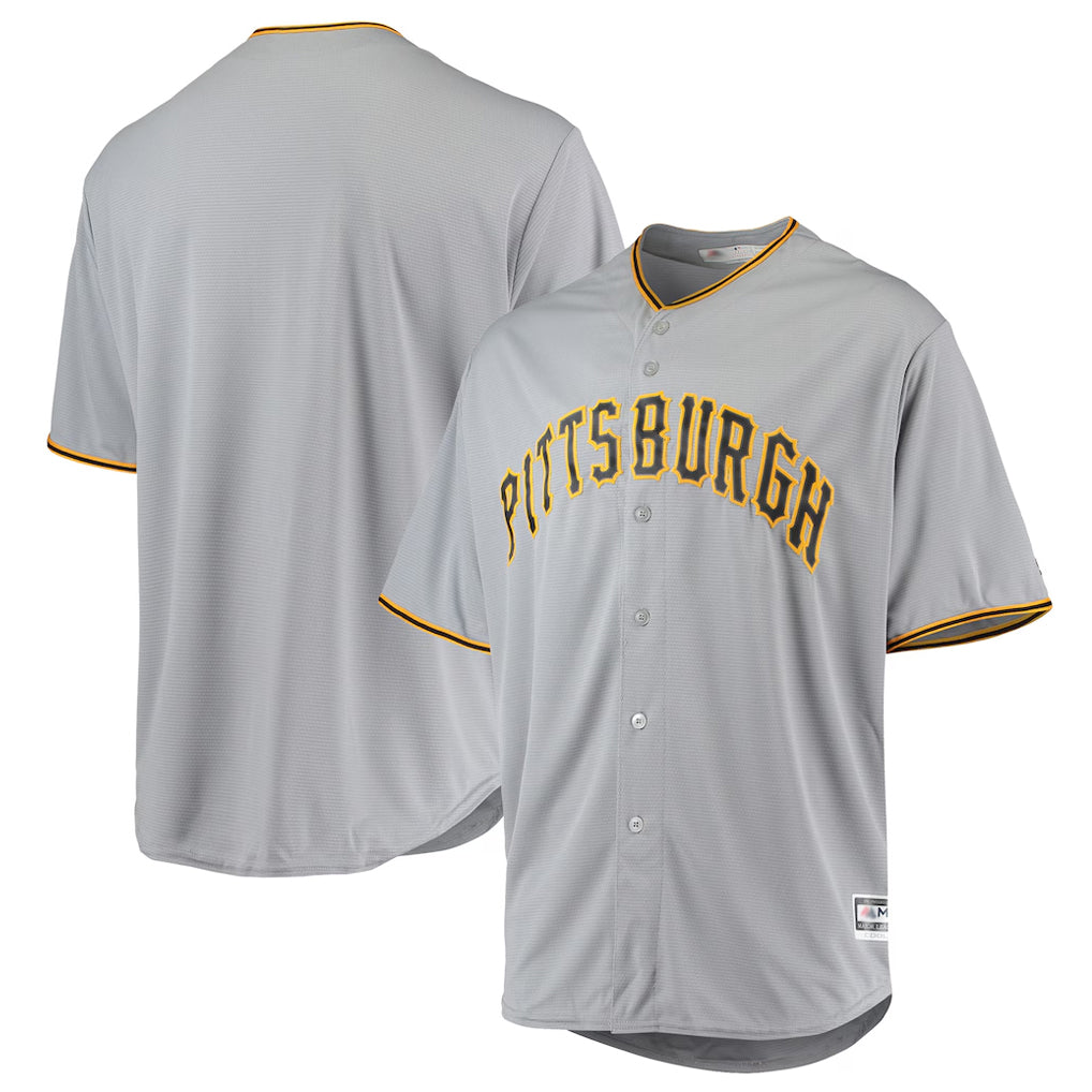 Trusc P.Pirates Blank Player Gray Road Home Game Stitched Jerseys