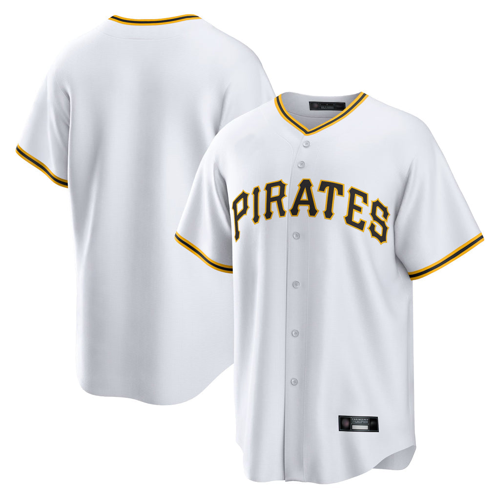 Trusc P.Pirates Blank Player White Home Game Stitched Jerseys