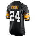 Trusc P.Steelers #24 Joey Porter Jr. Black Alternate Game American Stitched Jersey
