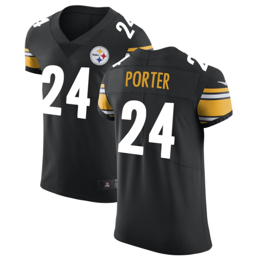 Trusc P.Steelers #24 Joey Porter Jr. Black Vapor Untouchable Elite American Stitched Jerseys