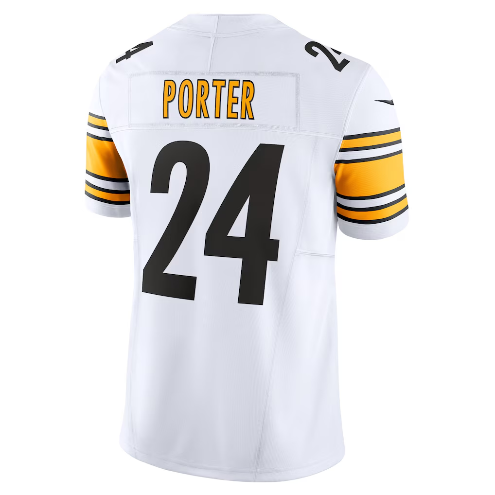 Trusc P.Steelers #24 Joey Porter Jr. White Vapor F.U.S.E. Limited Stitched Jersey