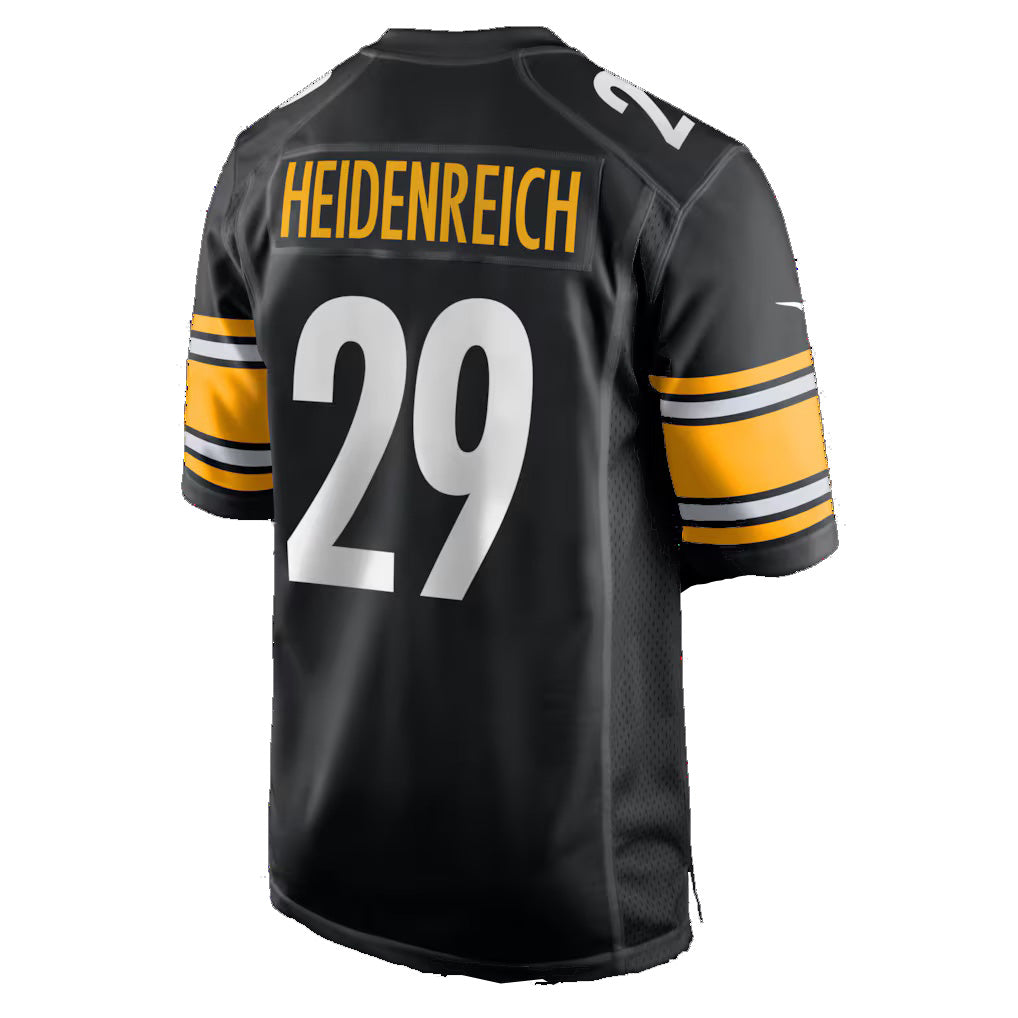 Trusc P.Steelers #29 Eli Heidenreich Black Team Game Stitched Jerseys
