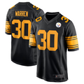 Trusc P.Steelers #30 Jaylen Warren Black Alternate Game American Stitched Jersey