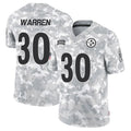 Trusc P.Steelers #30 Jaylen Warren Player Arctic Camo Salute to Service Limited Stitched Jerseys