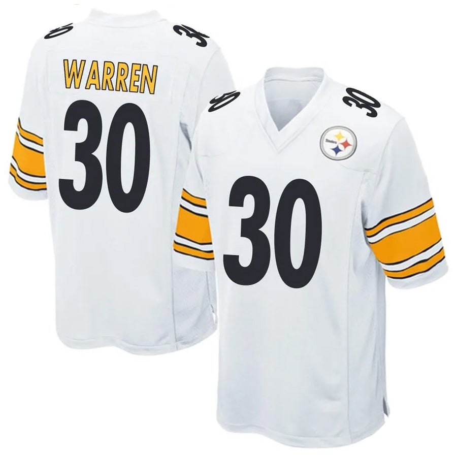 Trusc P.Steelers #30 Jaylen Warren Player Game White Stitched Jerseys