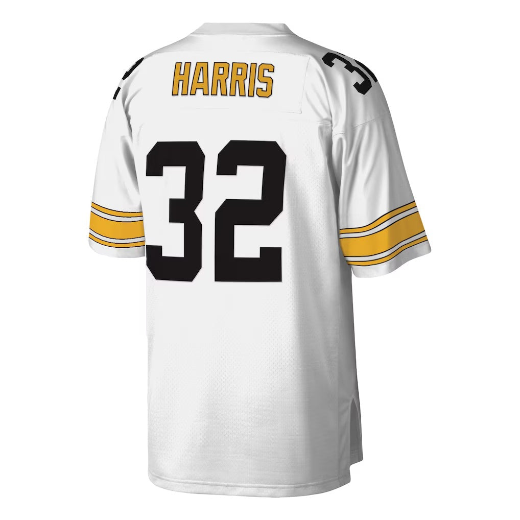 Trusc P.Steelers #32 Franco Harris Mitchell & Ness White Legacy Replica Stitched Jerseys