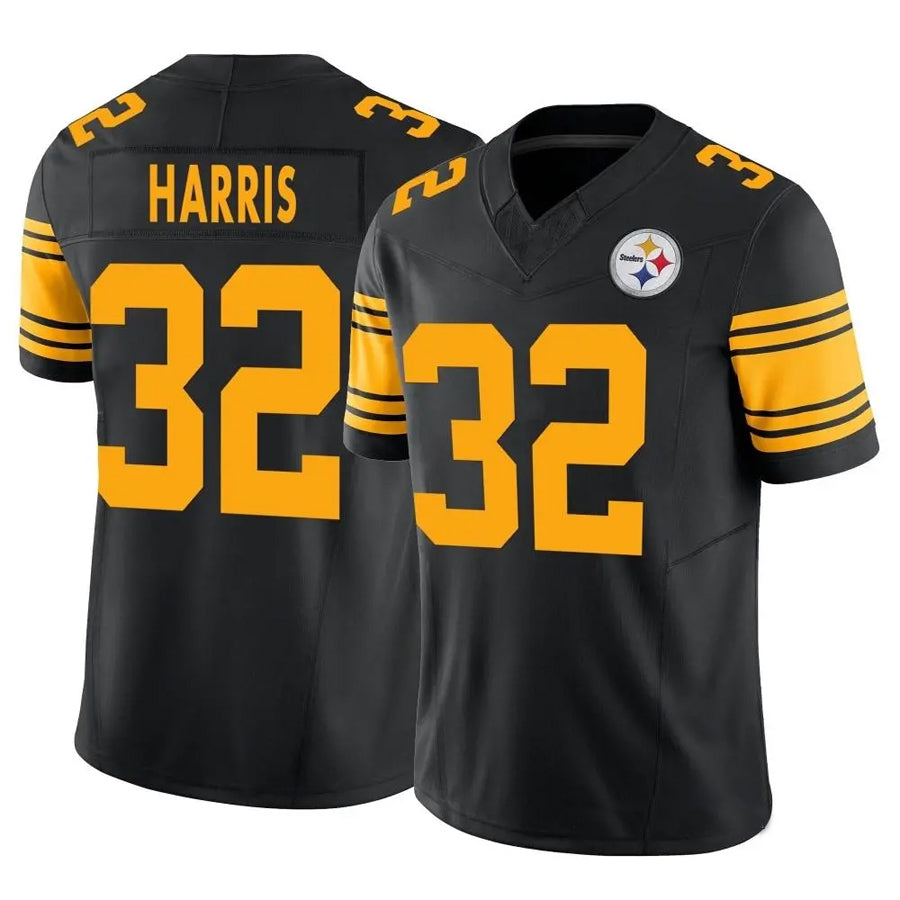 Trusc P.Steelers #32 Franco Harris Player Black Vapor F.U.S.E. Limited Stitched Jerseys