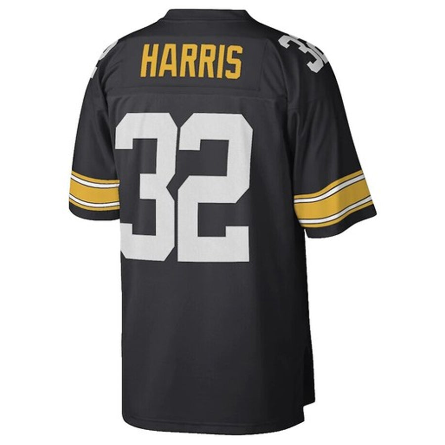 Trusc P.Steelers #32 Franco Harris Player Mitchell & Ness Black Legacy Replica Stitched Jerseys