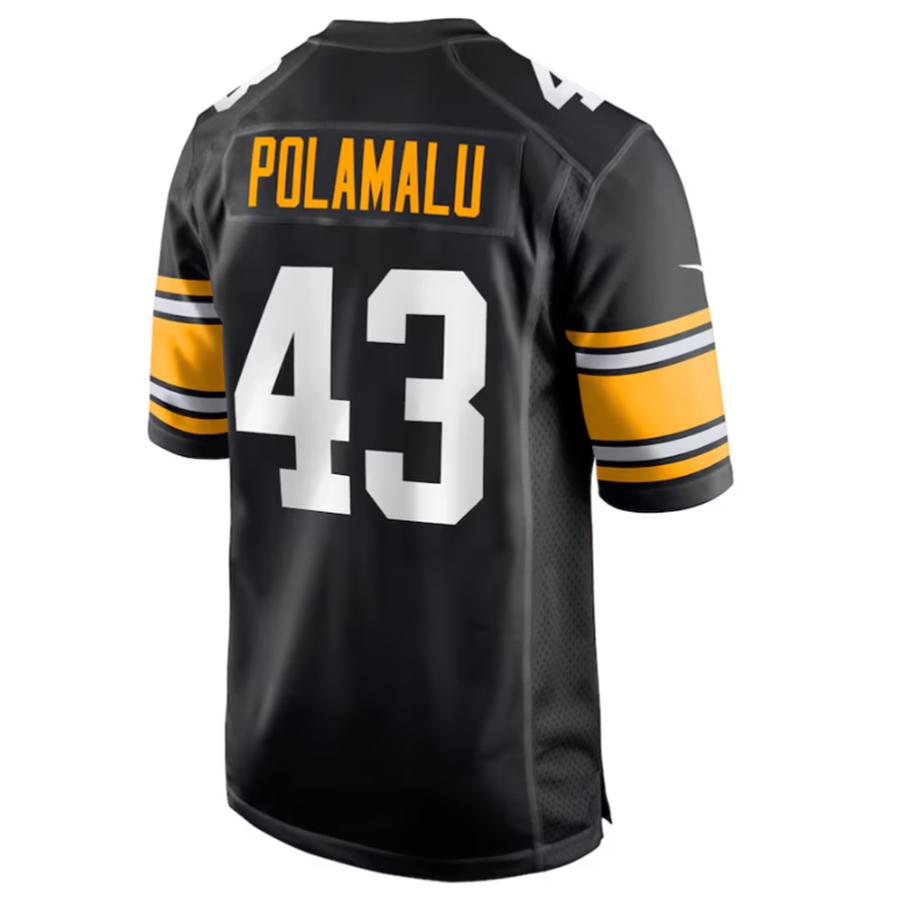 Trusc P.Steelers #43 Troy Polamalu Black Retired Player American Stitched Jerseys