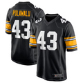 Trusc P.Steelers #43 Troy Polamalu Black Retired Player Jersey American Stitched Jersey