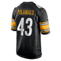 Trusc P.Steelers #43 Troy Polamalu Player Black Home Game Stitched Jerseys