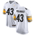 Trusc P.Steelers #43 Troy Polamalu Player White Home Game Stitched Jerseys