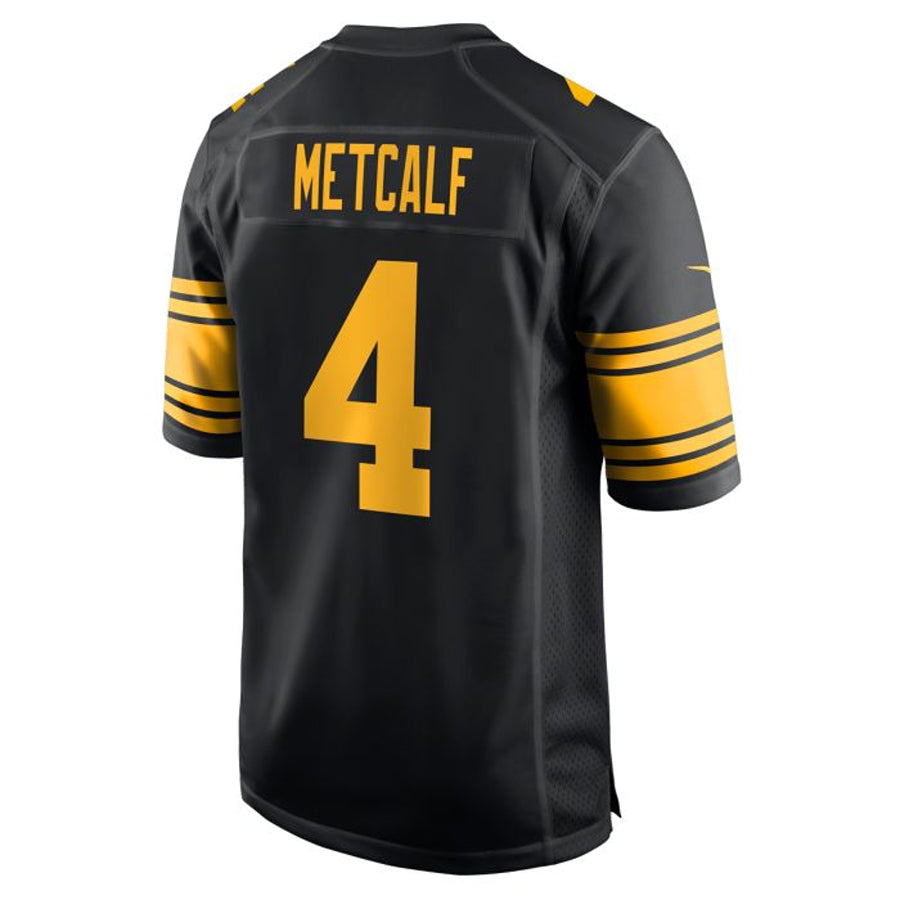 Trusc P.Steelers #4 DK Metcalf Player Black Replica Game Stitched Jerseys