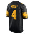 Trusc P.Steelers #4 DK Metcalf Player Black Replica Game Stitched Jerseys